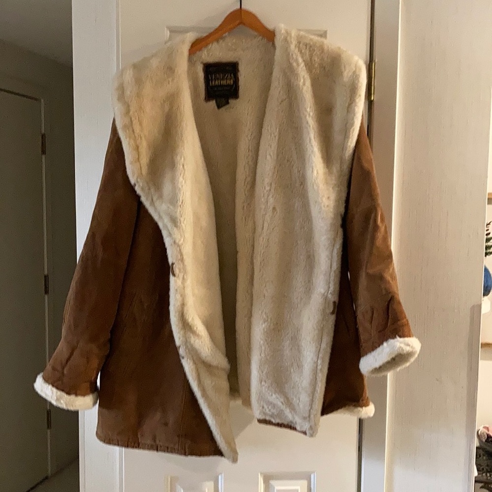 Winter Blowout! Heavy Leather Winter Coat 26/28 4X
